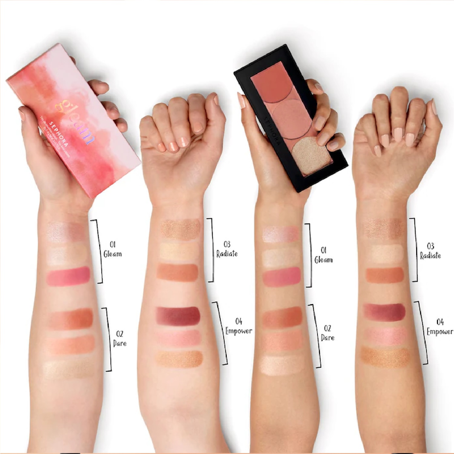 Trio Face Palette (Paleta de Iluminadores y Rubores)